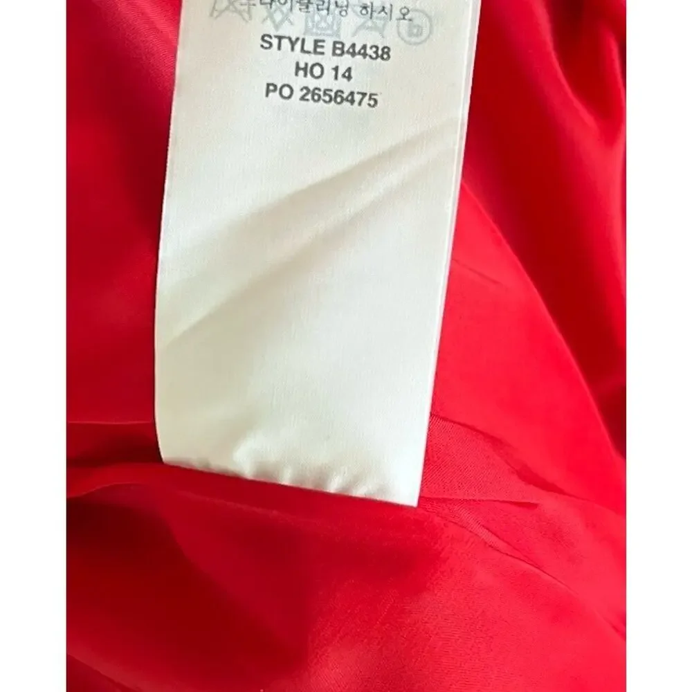 J Crew Box Pleat A Line Mini Skirt Size‎ 6 Red Preppy Holiday Christmas NWT